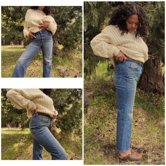 💕DOEN💕 Doen x Dronme Denim Dronme Jeans ~ Cascade Wash Blue 35 - Picture 2 of 16